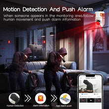 Load image into Gallery viewer, 15MP Security WIFI Camera Three Screen Pan&amp;Tilt PTZ Cameras Baby Pet Monitor Human Tracking Two-way Audio Color Night Vision Cam
