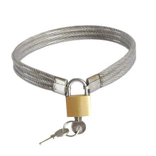 Load image into Gallery viewer, Stainless Steel Collar Lockable Dog Slave Neck Collar Metal Choker Headgear Restraint BDSM Cosplay Adult Toys Sex Toy for Man

