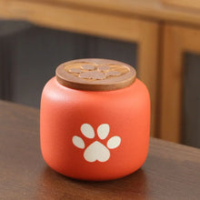 Load image into Gallery viewer, Ceramic Pet Ashes Storage Box Cute Memorials Funeral Urn for Pets Moisture Proof with Lid Memento Burial Holder For Pet Ashes
