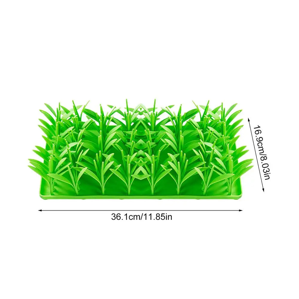 Pets slow feeder Silicone Grass Slow Food Mat Dogs Snuffle Pad Cats Licking Pad Non-slip Eating Mat pet Supplies Dog Accessories