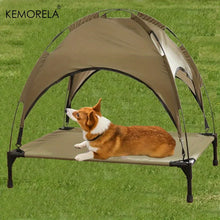Load image into Gallery viewer, Large Elevated Dog Bed for Medium/Small Dogs with Detachable Canopy Portable Indoor/Outdoor Pet Cot for Camping/Beach
