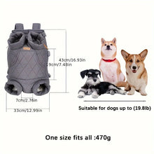 Load image into Gallery viewer, Cozy Pet Carrier Backpack for Dogs - Fleece-Lined, Front Legs Out, Hands-Free Design for Hiking &amp; Travel.
