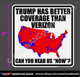 TRUMP 2020 2024 STICKER HEAR US NOW ANTI DEMOCRAT MAGA DEPLORABLE DECAL