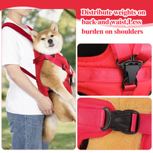 Load image into Gallery viewer, Dog Front Carrier Backpack, Adjustable Dog Chest Carrier Backpack,Dog Carriers for Small Dogs &amp; Cats Hiking Camping Travel
