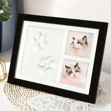 Load image into Gallery viewer, 1pcs DIY Pet Paw Print Memorial Set - Clay Mold &amp; Photo Frame, Souvenir Kit for Dogs &amp; Cats, Perfect Pet Memorial Gift
