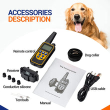 Load image into Gallery viewer, 800m Digital Dog Training Collar Waterproof Rechargeable Remote Control Pet with LCD Display for All Size Shock Vibration Sound
