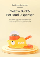 Load image into Gallery viewer, Dog Puzzle Feeder Interactive Pet Food Treat Dispenser Cartoon Duck Design Pet Snack Feeder for Dog Training Mental Enrichment
