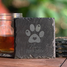 Load image into Gallery viewer, Pet Memorial Stone Custom Dogs Name and Date of Death Personalized Pet Loss Gifts Personalized Dog Grave Marker Plaque
