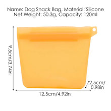 Load image into Gallery viewer, Silicone Dog Treat Bag Pet Training Treat Pouch Dog Portable Dog Training Bag Waterproof Training Dog Cat Silicone Snack Bag
