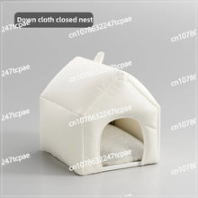 Load image into Gallery viewer, Soft and Warm Half-enclosed Dog House for Winter with Sense of Security and Protection From Cold for Small Pets
