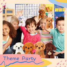Load image into Gallery viewer, 6-24Pcs Teddy Dog Bulk Adopt a Puppy Party Favors Stuffed Animals Keychain for Kids Toys Graduation Baby Shower Birthday Gifts

