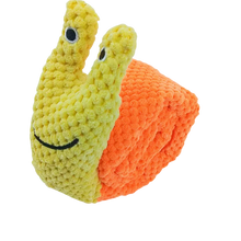 Load image into Gallery viewer, Dog Puzzle Feeder Interactive Toy Indestructible Plush Sound Squeak Puppy Toys For Resistant Foldable Snail Dogs Pet Supplies
