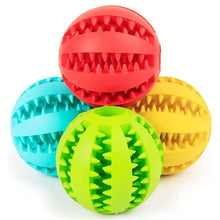 Load image into Gallery viewer, Dog Toy Ball Interactive Rubber Balls Puppy Chewing Toys Pet Tooth Cleaning Ball Cats Pets Food Treat Feeder Silicone Balls Toy
