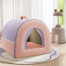 Load image into Gallery viewer, Four season universal, removable, washable, medium-sized, bear dog house, enclosed, safe dog house, pet bed
