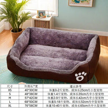 Load image into Gallery viewer, Large Pet House Dog Bed Cat Mat Long Plush Deep Sleeping Warm Soft Small Dog Cushion Calm Beds for Puppy Chihuahua
