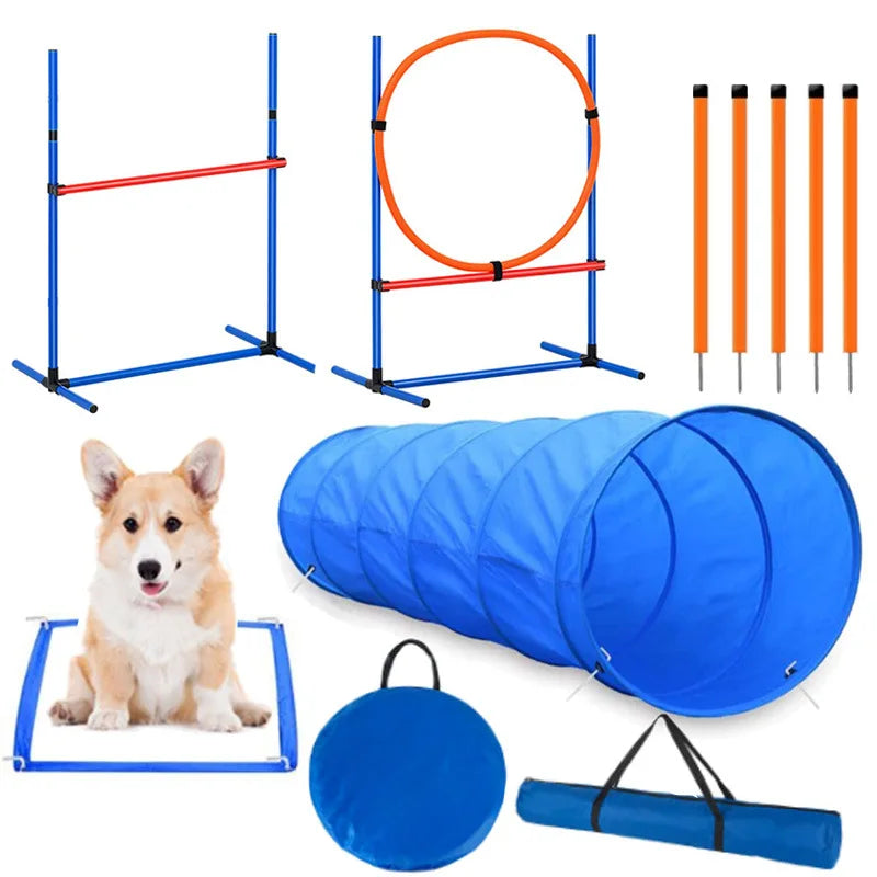Dog agility training equipment, dog obstacle training jumping pole, combined hurdle trainer, pet supplies