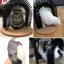 Load image into Gallery viewer, Cat Toy Arch Self Groome Pamper Feline with A Massage Grooming Rubbing Brush with Scratching Pad Toy for Cats Interactive Toys
