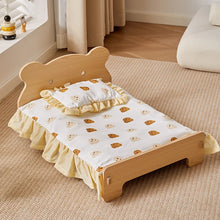 Load image into Gallery viewer, Wooden Dog Bed Four Seasons Universal Teddy Small Dog Summer Special Bed Suspended Off-the-und Pet Wood Bed
