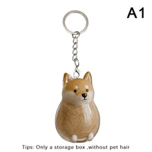 Load image into Gallery viewer, Clear Puppy Hair Memorial Pet&#39;s Dog Fur Container DIY Pendant Keychain Decor Pet Lovers Home Display Gifts
