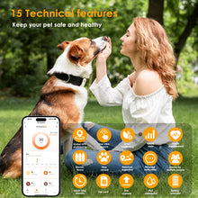 Load image into Gallery viewer, Mini 4G GPS Tracker for Dogs Cats with Health Monitor GPS Dog Fence Waterproof  Works with Any Collar Android iOS Universal
