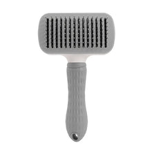 Load image into Gallery viewer, One-Push Pet Grooming Brush: Shedding Tool with Stainless Steel Teeth &amp; Round Head - Hair Removal &amp; Massage Comb for Furry Pets
