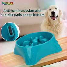 Load image into Gallery viewer, Dog Slow Feeder Slow Food Bowl  Anti-Choking Anti-tipping Delay eating Anti-slip pet food bowl easy to clean Slow down eating
