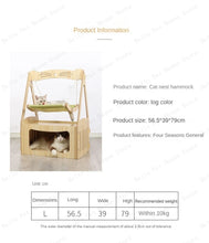 Load image into Gallery viewer, Multifunctional Luxury Cat Villa Double-story Pet House Four-season Universal Cat Nest Cat Hammock Pet Toys Pet Supplies
