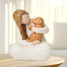 Load image into Gallery viewer, [Heartwarming Comfort Gift] Pet Memorial Gift, Comfort Gift for the Loss of a Dog, Dedicated to Those Who Have Lost Their Beloved Pets, Hand-Painted Resin Memorial Sculpture, Healing Home Desktop Ornament, Christmas and Thank
