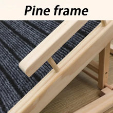 Load image into Gallery viewer, Foldable Small Dog Ramps Solid Wood Pine Stairs High Bed Dog Ramps Car Door Outdoor Pets Straight Ladder Climbing Pet Supplies
