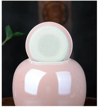 Load image into Gallery viewer, Pet Footprint Memorial Urn, Ceramic Sealed Storage Tank, Simple Ashes, White, Pink, Dog, Cat Memorial Ashes Storage
