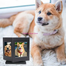 Load image into Gallery viewer, Pet Memory Cremation Box with Rotating Photo Frame Practical Dog Cremation Box HX6C
