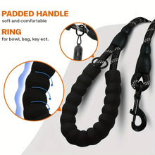 Load image into Gallery viewer, Reflective Dog Leash With Comfortable Padded Handle - Double Heavy Duty Traction Rope For Strong Dogs - Enhance Safety And Contr
