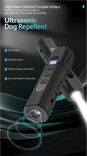 Load image into Gallery viewer, Upgrade Dog Repeller Anti-Bark Device for Dog Training &amp; Behavior Aid LED Flashlight Handheld for Indoor Outdoor Repel Animals
