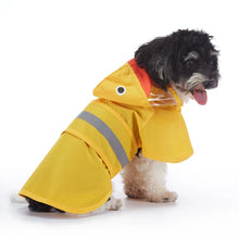 Load image into Gallery viewer, Pet Raincoat Cartoon Pattern Reflective Hoodie Dog Outdoor Waterproof Jacket Coat Harness Puppy Sports Walking Onesie Clothes
