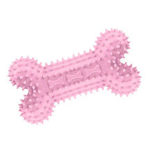 Load image into Gallery viewer, Dog Chew Toys for Cleaning Teeth Pink Soft Rubber Bone Funny Ball Interactive Donut Treat Set for Small Medium Dogs Pet Gifts

