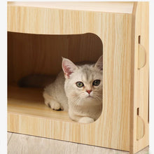 Load image into Gallery viewer, Multifunctional Luxury Cat Villa Double-story Pet House Four-season Universal Cat Nest Cat Hammock Pet Toys Pet Supplies
