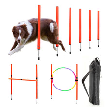 Load image into Gallery viewer, Dog Agility Equipment Portable Pet Training Equipments Dogs Jumping Training Tool Outdoor Dogs Running Stake Sports Stakes Pole
