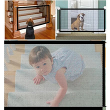 Load image into Gallery viewer, 1PC Tall Pet Dog Gate - Retractable Safety Guard, Toddler Stair Gate, Ingenious Mesh Dog Fence, Isolation Barrier for Indoor
