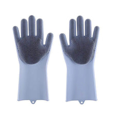 Load image into Gallery viewer, Pet Grooming Gloves Dog Cat Bathing Cleaning Glove Shampoo Scrubber Clean Soft Silicone Hair Removal Glove Hand Skin Protection
