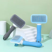 Load image into Gallery viewer, One-Push Pet Grooming Brush: Shedding Tool with Stainless Steel Teeth &amp; Round Head - Hair Removal &amp; Massage Comb for Furry Pets
