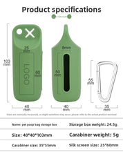 Load image into Gallery viewer, Portable Dog Poop Bag Storage Walking Bag Toilet Bag Garbage Bin Pet Garbage Bag Dispenser Dog Poop Bag Storage Device
