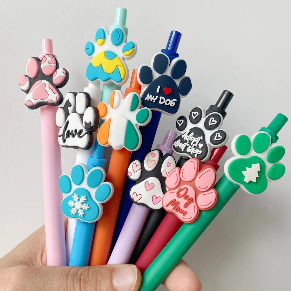 10Pcs/Set Dog Gel Pens for Birthday Party Favors Goodie Bag Stuffers Classroom Reward Prizes