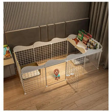 Load image into Gallery viewer, Household Pet Dog Fence House  Kennel Indoor Small Dog Teddy Bear Fence Isolation Door With Toilet Area  Cage
