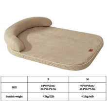 Load image into Gallery viewer, Dog Beds for Medium Large Dogs,Sofa Dog Bed with Pillow,Soft Pet Bed for Support Bolster,Comfortable Pet Bed &amp; Non-Slip Bottom
