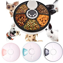 Load image into Gallery viewer, 6 Meal Trays, Digital Timer, Portion Control, with Voice Recorder, Automatic Feeder for Dogs and Cats, Dry and Wet Food
