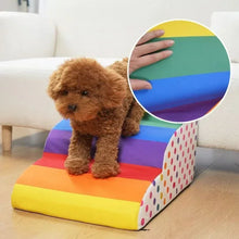 Load image into Gallery viewer, Detachable Pet Training Ramp Colorful Pet 2/3 Step Staircase Dog/cat Ramp Ladder Supplies Pets Stairs for Dogs Rampa Para Perros
