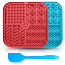 Load image into Gallery viewer, 4in1 Dog Licking Mat Split Puzzle Designed Healthy Slowly Feeding Relief Anxiety Safe Material Washable Feeder Pad Pet Supplies
