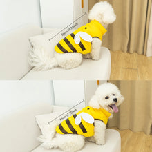 Load image into Gallery viewer, Dog clothes cat clothes bee dog clothes four seasons new bee warm pet waterproof clothes
