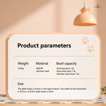 Load image into Gallery viewer, Dog Feeding Station, Adjustable Heights Bowl Stand Feeder Slow Fedding Bowls, Food Water Bowls for Medium Small Cats Dog
