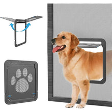 Load image into Gallery viewer, Secure Lockable Pet Door For Dogs Cats Outdoor Window House Gate Easy Install Screen Enter Freely Pretty Garden Design Fashion
